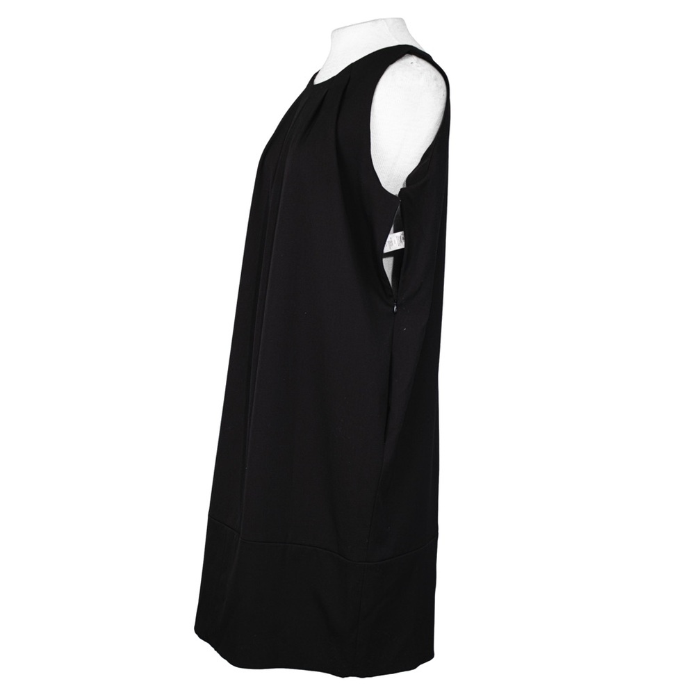 Agnona Vintage Wool Sleeveless Cocoon Midi Style Dress in Black Size 46 - Picture 4 of 8